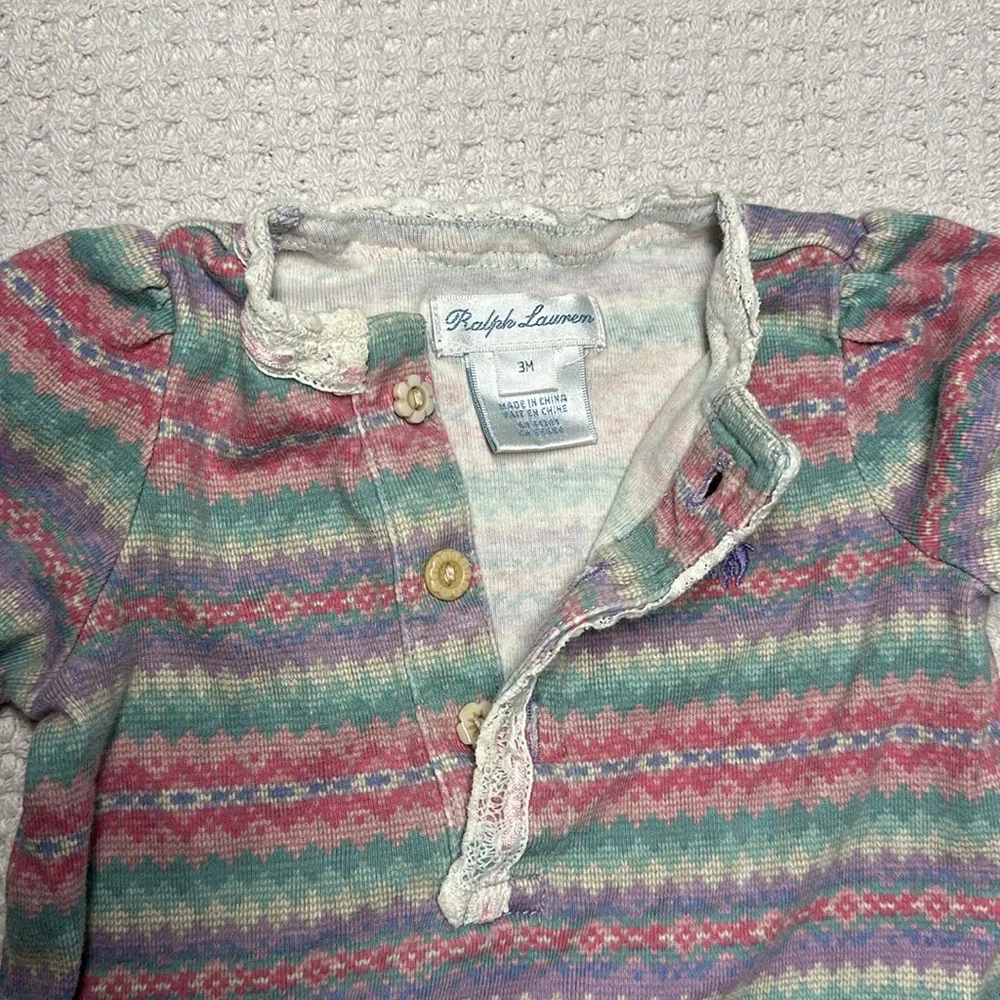 Ralph Lauren dress set baby girl size 3 months